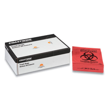 Coastwide Professional™ Biohazard Can Liners, 45 Gal, 40 X 46, Red, 200-carton freeshipping - TVN Wholesale